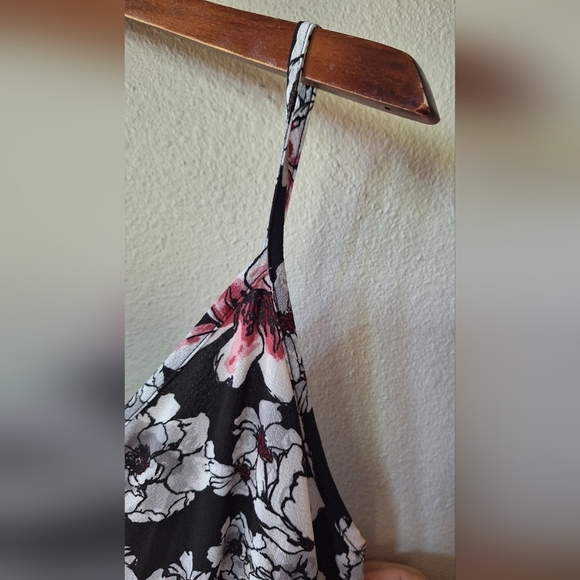 Betsey Johnson Womens High Low Floral Spaghetti Strap Midi Dress Size 2 - Picture 3 of 10